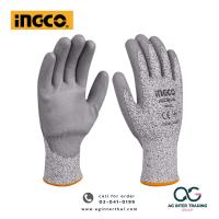 ราคา AGIGCLZ 005 003 INGCO ถุงมือกันบาด ถุงมือเซฟตี้ ถุงมือนิรภัย ถุงมือกันคม เคลือบสาร PU กันลื่น HGCG01 XL (20422322839)