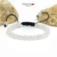 ราคา หินหยกขาว White Jade 6 มิล เชือกถัก ปรับขนาด ดึงดูดความมั่งคั่ง หินมงคล หินนำโชค กำไลหินมงคล กำไลหิน กำไลหินเสริมดวง หินสีขาว (7526828128)