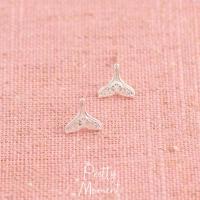 ราคา Pretty Moment ต่างหูเงิน หาง ปลาวาฬ ต่างหูเงินแท้ ต่างหู มินิมอล 925 มินิมอล ของขวัญ (16437666836)
