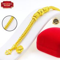 ราคา สร้อยข้อมือหุ้มทอง ไม่ลอกไม่ดำ ลายสี่เสาคั่นโอ่ง ห้อยหัวใจ หนัก2บาท ยาว8นิ้ว สร้อยข้อมือทอง เครื่องประดับ ทองเหมือนแท้ (17447897506)