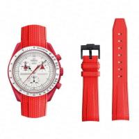 ราคา สายนาฬิกาสำหรับ Omega X Swatch Joint MoonSwatch สายนาฬิกา Seamaster 300 ผู้ชายผู้หญิง 20 มม ยางซิลิโคนปลายโค้งสำหรับ Seiko (19638433934)