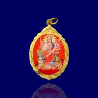 ราคา พระแม่อุมาเทวี ขี่เสือ ประทานพร ด้านหลัง โอม จี้พระแม่อุมาเทวี เลี่ยมกรอบทองคำ กรอบกันน้ำ ใส่กับทองจริงได้ สงบสุข ร่มเย็น เสริมวาสนา (19275015334)