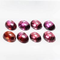 ราคา 2 20 ct โกเมน Rhodolite Garnet สีชมพูอมม่วง สีแดงอมส้ม ทรงไข่หลังเบี้ย (18976811667)