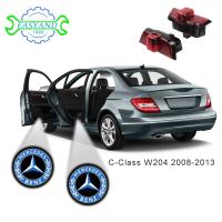 ราคา EASYAND 2ชิ้น LED รถไฟประตูสำหรับ Mercedes Benz C Class W204โปรเจ็คเตอร์โลโก้ยินดีต้อนรับโคมไฟอุปกรณ์ตกแต่งรถของแท้ (19888368036)