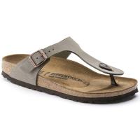 ราคา รองเท้าแตะต้นฉบับ Birkenstockรองเท้าแตะ Women Sandals Women Thong Gizeh Birko Flor Nubuck Stone (17916467505)