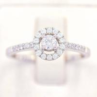 ราคา Lucky Gems แหวนเม็ดเดี่ยวล้อมบ่าข้าง เงินแท้92 5 เพชร CZ เกรด Premium เล่นไฟดี ชุบทองคำขาว LKM581 (17908751862)