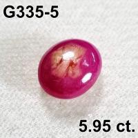 ราคา G335 พลอย ทับทิมแท้ Ruby เผาใหม่ บ่อกินี สีแดงชมพู มีบั้ง กินบ่เซี่ยง พลอยแท้ 100 (15955765571)