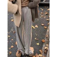 ราคา SEZO กางเกงขาม้าแยกลายทางเอวสูงสำหรับผู้หญิง (17670757189)