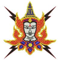 ราคา อาร์มปักลาย ตัวรีด หน้าองค์พระวิษณุ สายฟ้า เย็บหรือรีดติดลงบนเสื้อผ้า กระเป๋า หมวก เสื้อแจ็กเก็ต ขนาด 11 5 x 12 cm บริการเก็บเงินปลายทาง (16004951214)