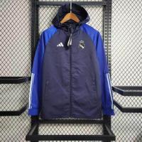 ราคา 23 24 White edge Real Madrid jacket casual windproof jacket windbreaker running sports jacket football uniform training suit (20826908408)