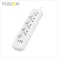 ราคา Vusign ปลั๊กไฟต่อพ่วง ปลั๊กไฟ 3 ตา ปลั๊กพ่วง ปลั๊กไฟบ้าน ปลั๊กไฟมาตรฐาน รางปลั๊กไฟ ปลั๊ก มี 6 ช่อง มี USB กำลังสูงสุด 2300W ยาว 3 5 เมตร วัสดุทนไฟ 750 ํC มาตรฐาน มอก Socket (21248253619)