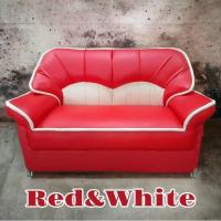 ราคา โซฟา ชุดรับแขก ห้องนั่งเล่น ขนาด2ที่นั่ง 138cm หนังเทียมPD ที่นั่งสปริง โครงสร้างไม้ แข็งแรง จัดส่งทั่วไทย แพคกิ้งแน่นหนา (18528359340)