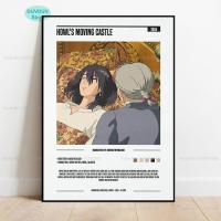 ราคา Howl S Moving Castle อะนิเมะโปสเตอร์ Studio Ghibli Hayao Miyazaki Anime Wall Art ภาพวาดผ้าใบพิมพ์ห้องนั่งเล่นตกแต่งบ้าน (20218029860)