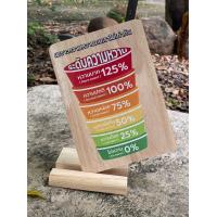 ราคา ป้ายไม้ แสดงระดับความหวาน สำหรับคาเฟ่ ร้านค้า ร้านกาแฟ แถมฐานตั้ง (19911655393)