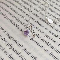 ราคา silver 92 5 สร้อยคอ จี้หัวใจพลอย จี้กุญแจ สร้อยเงินแท้ สร้อยจี้หัวใจ (18146385416)