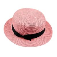 ราคา หมวกฟางผู้หญิง Sun หมวกปีกหมวกหมวกชายหาด Boater ริบบิ้นชายหาดรอบแบน (17844957156)