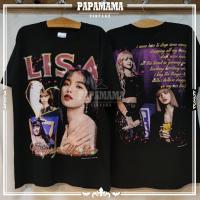 ราคา LISA Black Pink ลิซ่า ปราณปรียา มโนบาล ลลิษา มโนบาล เสิ้อวง เสื้อทัวร์ เสื้อดารา เสื้อวินเทจ papamama vintage เสื้อยืดผ้าฝ้าย (15653770817)