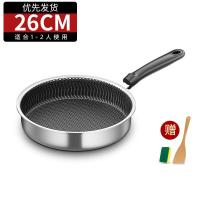 ราคา jieping Household stainless steel frying pan pancake steak boiler stove universal nonstick frying pan (20908502763)
