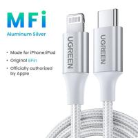 ราคา Ugreen MFi 20W PD USB C ไปยัง US304สายเคเบิลหลอดไฟสำหรับ iPhone 14 13 12 Pro Max ชนิดชาร์จเร็วสายสำหรับ iPhone C สำหรับ iPad (19525252243)
