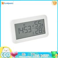 ราคา นาฬิกาปลุก Lcd ดิจิตอลหน้าจอขนาดใหญ่จอแสดงผลข้อมูลเวลานาฬิกาตั้งโต๊ะเครื่องแสดงอุณหภูมิความชื้น (20870017839)