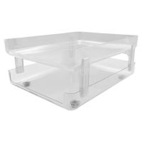 ราคา Orca กะบะพลาสติก 2 ชั้น DT S2N สำหรับใส่กระดาษ A4 ผลิตจากพลาสติกคุณภาพดี แข็งแรงทนทาน วัสดุสวยงาม (17282045454)