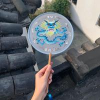 ราคา พัดจีนปักพู่ประตูเก่าพัดจีนสไตล์โบราณพัดจีนพัดจีนชุดฮั่นฝูพัดจีนปักสองด้านพัดจีนกี่เพ้าพัดปักลาย (21233248158)