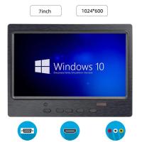 ราคา 7นิ้วหน้าจอสัมผัสแบบพกพา Monitor 1024X600 IPS LCD Security Monitor รองรับ HDMI VGA AV อุตสาหกรรม Capacitive รถ Display (17272492603)