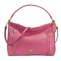 ราคา กระเป๋าสะพาย COACH แท้ รุ่นหรูจาก Shop หนังแท้ หนังนิ่ม ทรงสวยหรู มีสายยาว ใช้งานง่าย COACH Scout Hobo in Pebble Leather (1357594813)