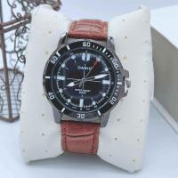 ราคา นาฬิกาCasio สายหนัง นาฬิกาข้อมือคาสิโอ้ ผู้ชายผู้หญิง สายหนัง กันน้ำ หน้าปัดดีไซน์ขีด ขนาด 40 mm แถมฟรีกล่องCasio (20859626149)
