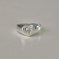 ราคา Winterwinter Jewelry Silver925 เครื่องประดับเงินแท้ เงินแท้925 แหวนเงินแท้ ทรงหนา พลอยแท้หัวใจเล็ก สั่งทำ 7 14 วัน (15226116400)