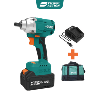 ราคา Power Action บล็อกลมไร้สาย บล็อกลม บล็อคลม บล็อกลมแบต รุ่น BIW20 (13953918501)