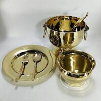 ราคา ชุดขันตักบาตรทองเหลือง 8 นิ้ว พร้อมจานทองเหลือง 9 นิ้วข้อนส้อมเรียบ แถมฟรีกระโถนเตี้ย 6 5 นิ้วปากอ้า (7933328066)