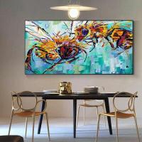 ราคา ผึ้งสองตัวภาพวาดสีน้ำมันภาพวาดสีน้ำมันรูปนกยูงศิลปะผ้าใบและพิมพ์ภาพงานภาพวาดบนผนังสำหรับ0717ที่มีชีวิต (19775778015)