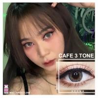 ราคา คอนแทคเลนส์ Cafe 3 Tone Gray Brown ยี่ห้อ Wink Lens ค่าสายตาปกติ 700 (15474200762)