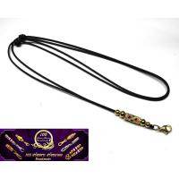 ราคา TA007 สร้อยพระเชือกร่ม ห้อยพระองค์เดียว คั่นเม็ดทองเลเซอร์ (12440256015)