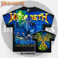 ราคา BLAXROXX ลิขสิทธิ์แท้ Megadeth MGD029 เสื้อวง OVP สีจม GILDAN Ultra Cotton (21280406277)