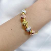 ราคา กำไล 3 กษัตริย์ 046 กำไลแฟชั่นสไตล์เกาหลี กำไลเม็ดจีบขนาด 10 มิล งาน L D ราคาต่อ 1 ชื้น สินค้าพร้อมส่ง (9389224255)