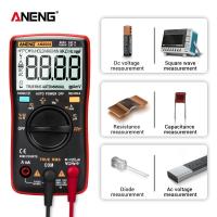 ราคา ANENG AN8008 ดิจิตอลมัลติมิเตอร์ 9999 นับTrue RMSคลื่นสี่เหลี่ยมแสงไฟAC DCแรงดันไฟฟ้าแอมมิเตอร์ปัจจุบันโอห์มอัตโนมัติ คู่มือ (2137192942)