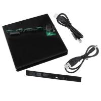 ราคา 12 7mm External DVD Enclosure USB 2 0 External DVD CD ROM Case for Laptop Desktop PC Optical Disk Drive SATA to SATA (19774447402)