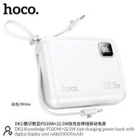 ราคา Power bank 10000 mAh แบตสำรอง HOCO DK2 พร้อมสายชาร์จในตัว 2 เส้น ชาร์จได้พร้อมกัน 4 เครื่อง มี มอก รองรับ (18688132739)