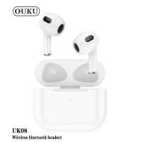 ราคา NEW OUKU UK08 Headset compact qulity หูฟังบลูทูธ หูฟังบลูทูธไร้สาย กล่องชาร์จไร้สาย ชุดหูฟังบลูทูธ พร้อมส่งของแท้ (19039120565)