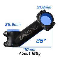 ราคา UNO Stem MTB Bike Stem 7 17 35องศา Ultralight Alu Stem Road Bicycle Stem 60 70 80 90 100 110 120 130Mm Handlebar Stem สำหรับ28 6MM Fork (16829092391)