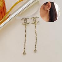 ราคา WFH ต่างหูผู้หญิง ต่างหูแบรนด์เนม ชาแนล ต่างหูเรียบหรู สีทอง สีเงิน FE164 (17950738029)