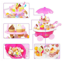ราคา รถเข็นไอติม ชุดขายไอติม ของเล่นเด็ก ของเล่นทำอาหาร รถเข็นไอติมของเล่น พร้อมส่ง (8185115470)