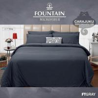 ราคา FOUNTAIN ชุดผ้าปูที่นอน ผ้านวม 5 ฟุต สีเทา GRAY FTGRAY ชุด 6 ชิ้น ฟาวเท่น ชุดเครื่องนอน ผ้าปู ผ้าปูที่นอน ผ้าปูเตียง (515616145)