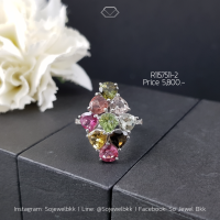 ราคา แหวนทัวร์มาลีน Tourmaline ทัวร์มาลีนหลากสี ทัวร์มาลีนแท้ แหวนพลอยแท้ พลอยแท้ แหวนเงิน925 แหวนเต็มนิ้ว รหัสสินค้า R1157511 2 (10523613938)