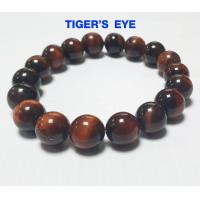 ราคา กำไลหินสี กำไลนำโชค TIGER S EYE พลอยตาเสือ หินสี กำไลสีน้ำตาล สร้อยข้อมือหินแท้ ขนาด 10 มม สร้อยข้อมือ ของนำโชค กำไล ZX (4834166085)