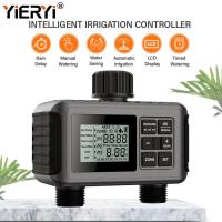 ราคา Yieryi Watering Timer Automatic Irrigation Timer Faucet Timer Water Valve Control Garden Automatic Watering System Sprinkler Timer for GardenYard Lawn Irrigation Plants (21243826046)