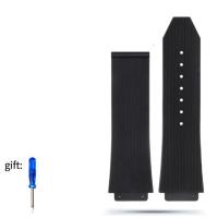 ราคา สายนาฬิกาสำหรับ HUBLOT BIG BANG ซิลิโคนกันน้ำนาฬิกาผู้ชายสายนาฬิกาอุปกรณ์เสริมนาฬิกายางสร้อยข้อมือโซ่ 26 19 มม (19930871335)