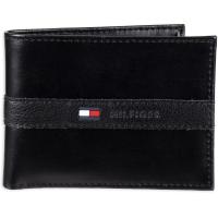 ราคา Tommy Hilfiger Mens Leather Wallet Slim Bifold with 6 Credit Card Pockets and Removable ID Window One Size Casual Black Ranger (15925386741)